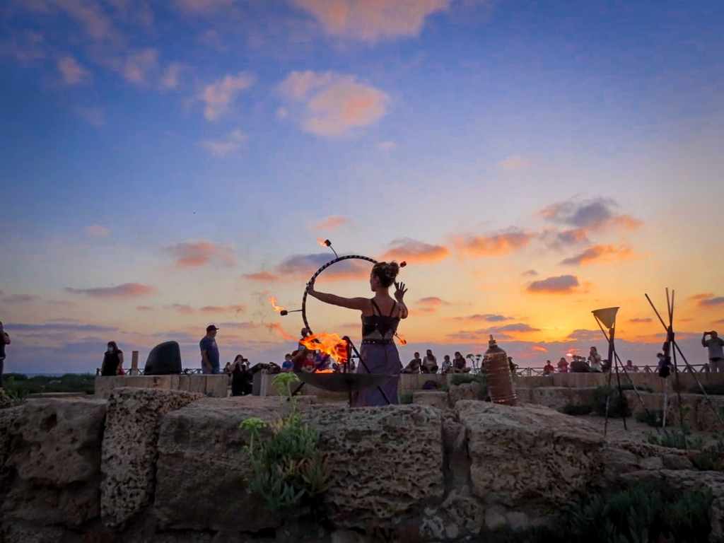 קיסריה בשקיעה - צילמה שרית פלצי מיארה