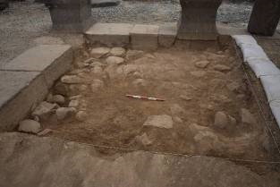 תשתית השלב השני בחלק הצפוני, שניגשת אל תשתיות הפדיסטלים